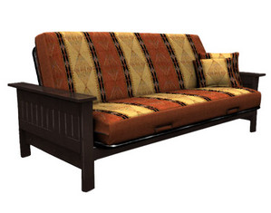 Elite Carmel Full Futon - Fast FREE FedEx Shipping!