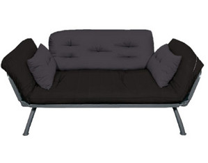 Elite Coal and Pewter Mali Flex Futon