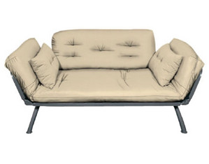 Elite Khaki Mali Flex Futon - FREE Mattress and Pillows!