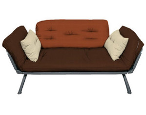 Elite Plank Dust and Stone Mali Flex Futon - FREE Mattress and Pillows!