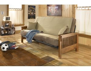 Fashion Bed Group Wilshire Mahogany Finish Futon Frame