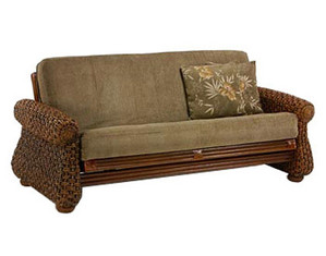 Night & Day Furniture Rattan Floral Iris Lounger