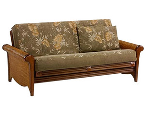 Night & Day Furniture Rattan Floral Rosebud Futon - Fast FREE FedEx Shipping!