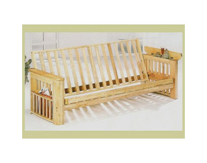 Coaster Company Natural Futon With Magazine Rack
