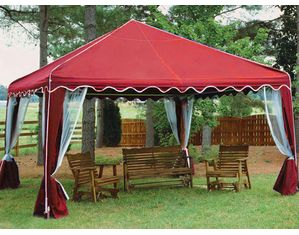 King Canopy 10ft x 10ft Garden Party Canopy in Red