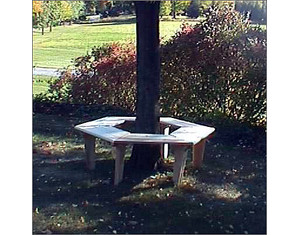 Old Adirondack, Inc. 24 inch Around the Tree Bench - Fast FREE FedEx Shipping!