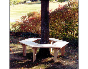 Old Adirondack, Inc. 36 inch Around the Tree Bench - Fast FREE FedEx Shipping!