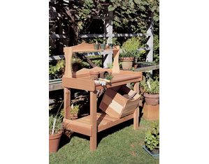 Rustic Natural Cedar Furniture Potting Bench - Fast FREE FedEx Shipping!
