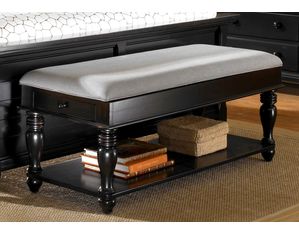 Broyhill Mirren Pointe Upholstered Seat Bed Bench