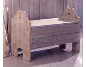 Uwharrie Nantucket Storage Bench - Fast FREE FedEx Shipping!