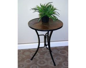 4D Concepts Slate Round Top Coffee Table