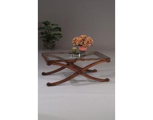 Bassett Mirror Wellington Rectangle Cocktail Table