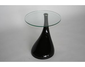 Baxton Studio Black Vinyl Coffee Table 2309-Black