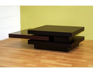 Baxton Studio Wenge Finish Multi Level Coffee Table 878D-HB-03