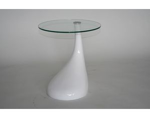 Baxton Studio White Vinyl Coffee Table 2309-White