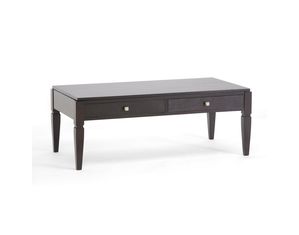 Baxton Studio Haley Black Wood Modern Coffee Table with Drawers