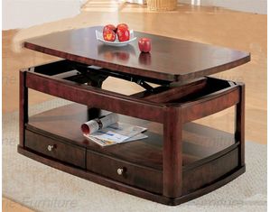 Union Square Lift Top Coffee Table in Dark Wood