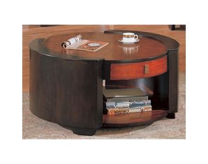 Union Square Two Tone Finish Round Coffee Table - FREE Inside Delivery!