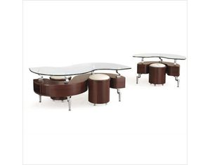 Global Furniture 288 Series S-Shaped Coffee Table