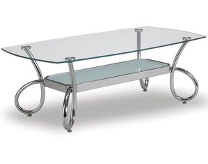 Global Furniture 559C Clear Glass Modern Coffee Table
