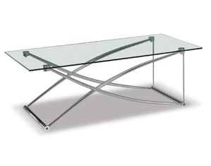 Global Furniture 810 Glass and Chrome Coffee Table