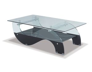 Black and Clear Coffee Table Coffee Table