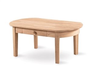 International Concepts Unfinished Phillips Oval Coffee Table