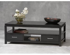 Linon Home Decor Products Sutton Black Coffee Table
