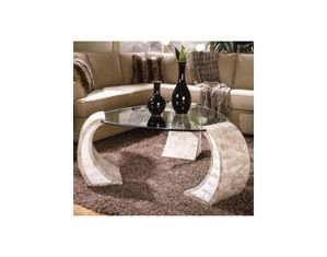 Magnussen Albany Shaped Cocktail Table with Glass Top