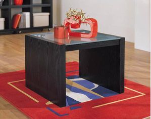 Neu Home Dusk Coffee Table With Glass Top in Black