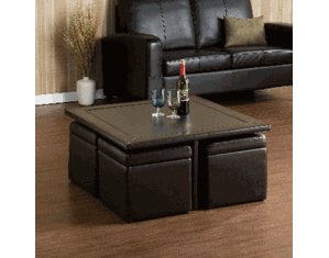 SEI Nylo Storage Cube Five Piece Cocktail Table Set