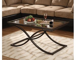 SEI Vogue Black Cocktail Table