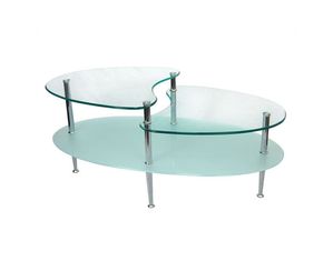 Walker Edison 38 in. Mariner Oval Coffee Table