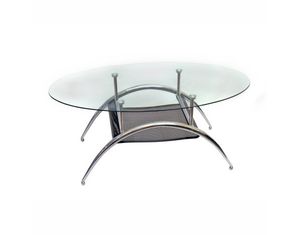 Walker Edison 38 inch Black Mesh Coffee Table