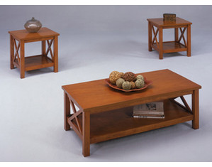 Bernards Furniture Jaguar Cocktail Table with 2 End Tables
