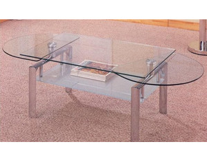 Union Square Coffee Table with Chrome Legs