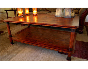 Compass Home Furnishings Horizons Crushed Bamboo Coffee Table