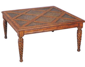 Fairfax Home Furnishings Brass Top Coffee Table
