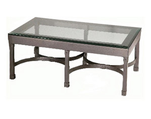 Stone County Cedarvale Cocktail Table with Beveled Glass - FREE Inside Delivery!