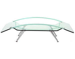 Transdeco Bend Glass Coffee Table