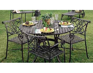 Three Coins 38 inch Veracruz Patio Dining Set - Fast FREE FedEx Shipping!