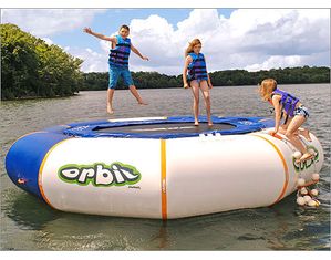 AVIVA 15 Feet Orbit Floating Water Trampoline - Fast FREE FedEx Shipping!