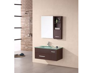Design Element Christine 35inch Espresso Finish Single modern vanity set