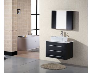 Design Element Elton 30inch Espresso Finish Single Sink Vanity Set