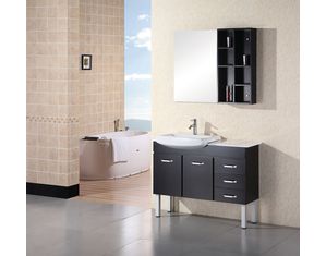 Design Element Hermosa 43inch Espresso Finish Single Sink Vanity Set