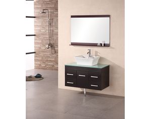 Design Element Madrid 36inch Espresso Single Sink Vanity Set
