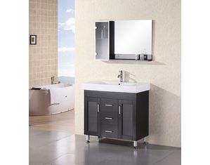 Design Element Miami 36inch Espresso Finish Single Sink Vanity Set