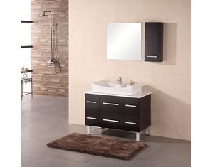 Design Element Paris 36inch Espresso Finish Single Sink  Vanity Set