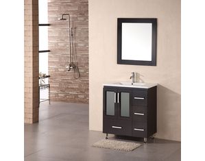 Design Element Stanton 30inch Espresso Finish Single Sink Vanity Set with drop in sink