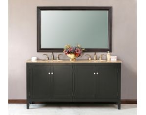 VIRTU USA Inc. Alicante with Baltic Brown Granite Stone Top Bathroom Vanity